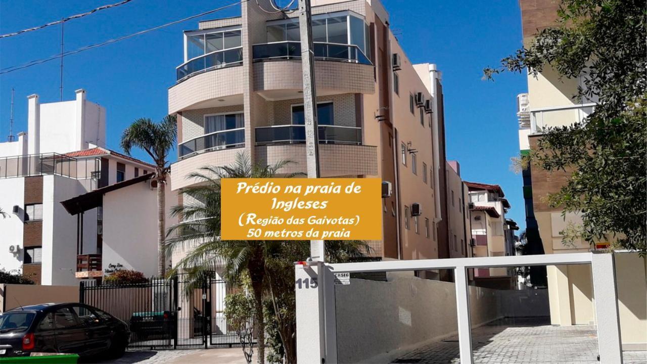 Aconchegante Apartamento Pe Na Areia Na Praia De Ingleses Gaivotas 70M Do Mar Флорианополис Экстерьер фото